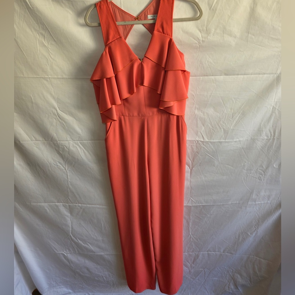 Trina Turk Vibrant Coral Jumpsuit - Picture 12 of 13